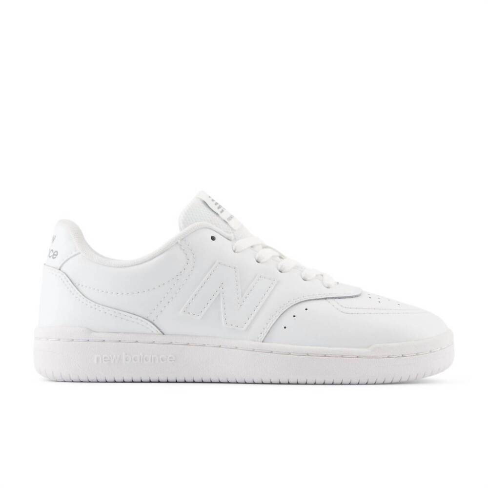 NEW NEW BALANCE women's bb80 sneakers in white/white